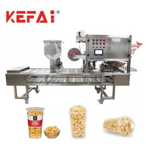 KEFAI Popcornbecher-Füll- und Verschließmaschine